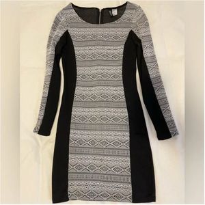 H&M Divided Mini-Dress- Black & White